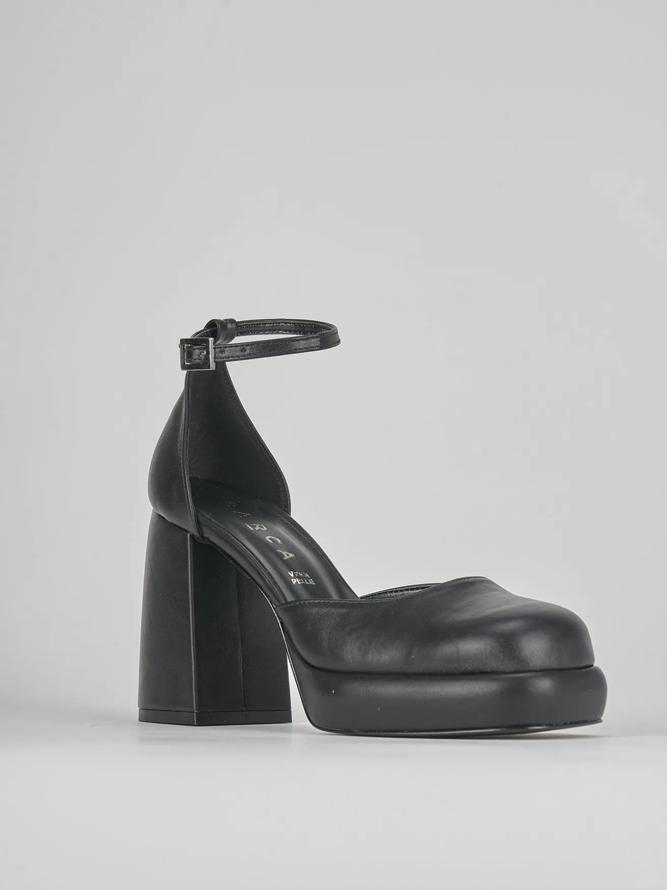 Décolleté tacco 11cm pelle nero