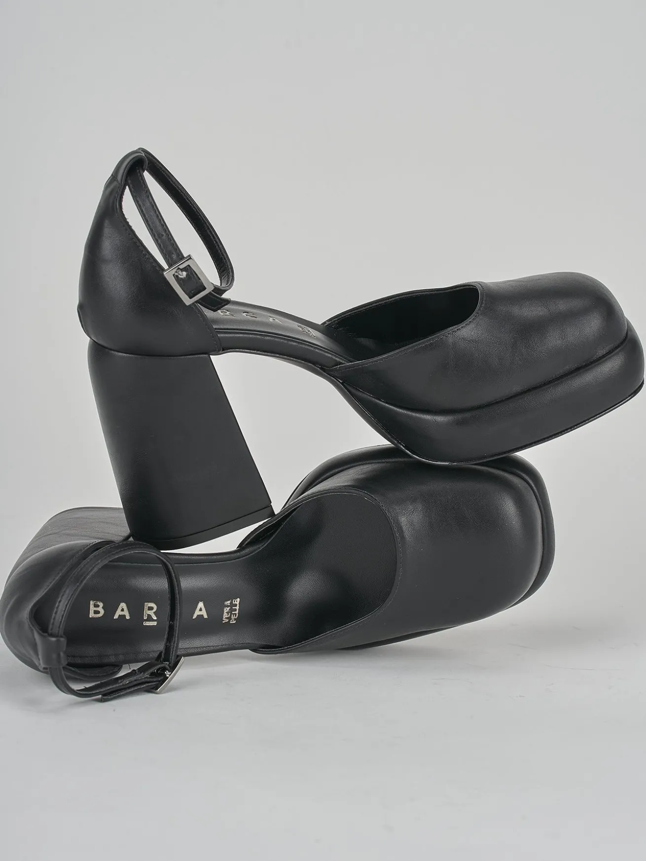 Décolleté tacco 11cm pelle nero