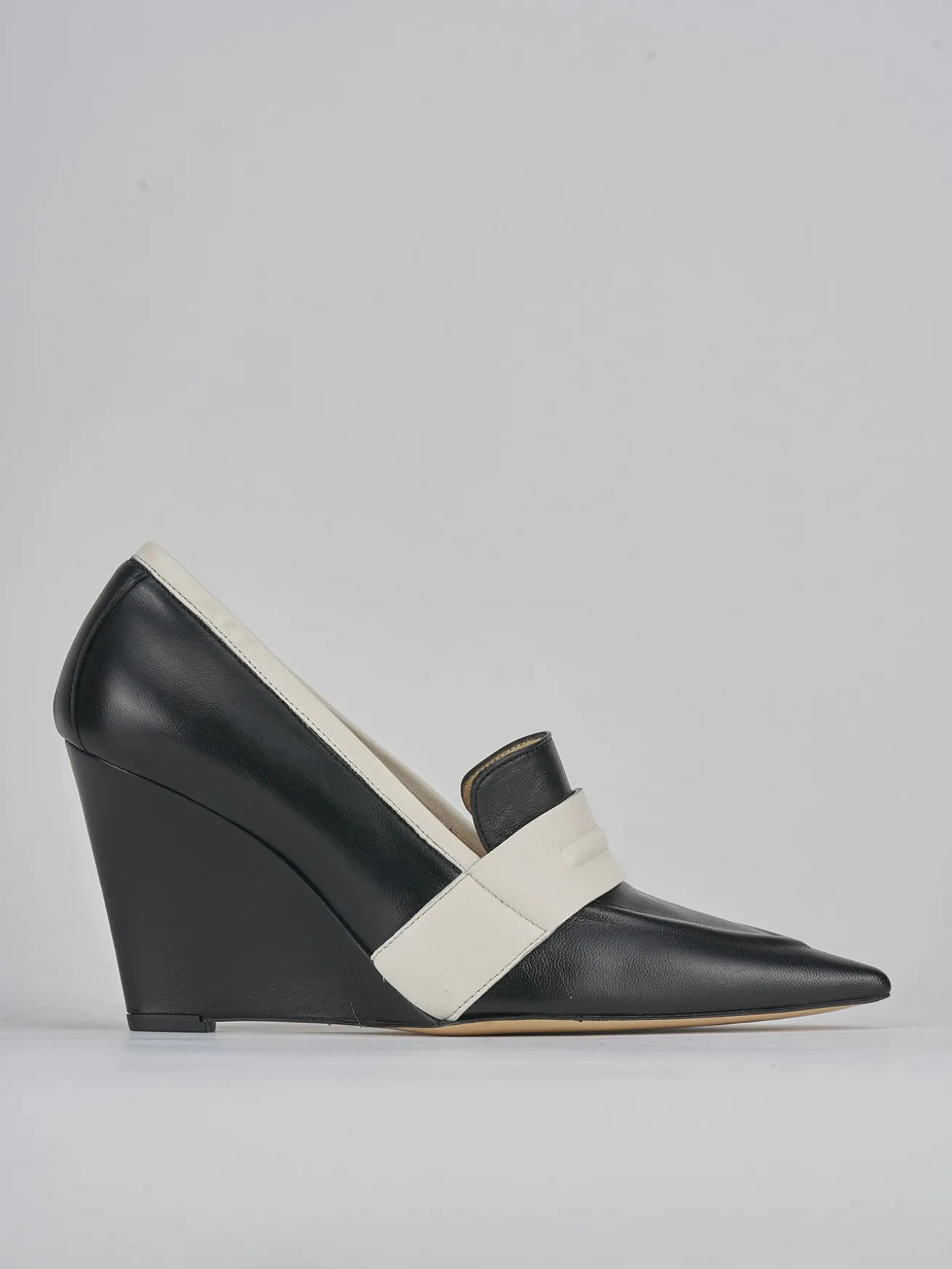 Décolleté tacco 8cm pelle nero