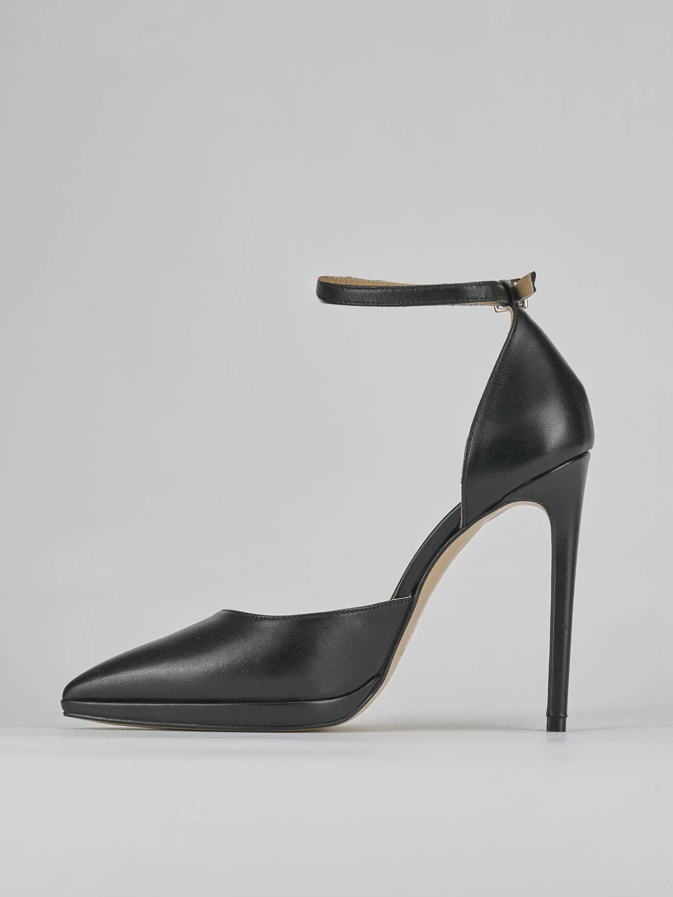 Décolleté tacco 11cm pelle nero