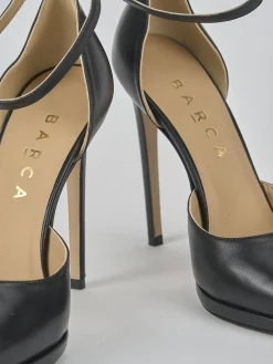 Décolleté tacco 11cm pelle nero