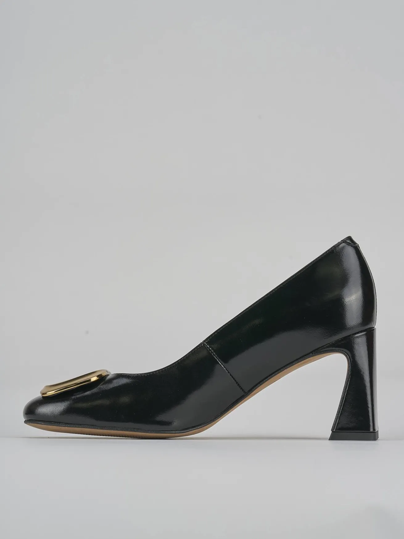 Décolleté tacco 7cm pelle nero