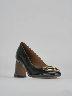 Décolleté tacco 7cm pelle nero