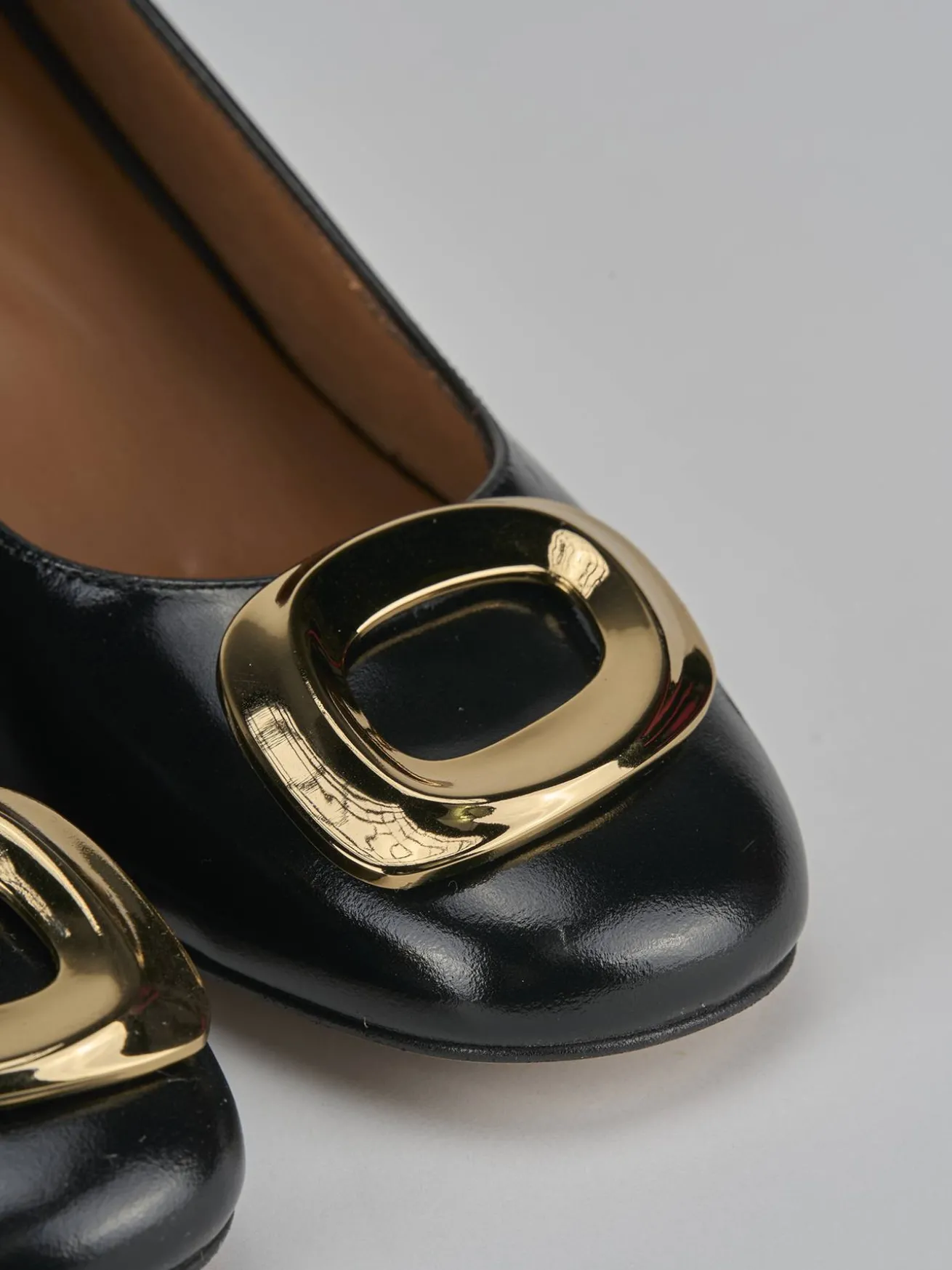 Décolleté tacco 7cm pelle nero