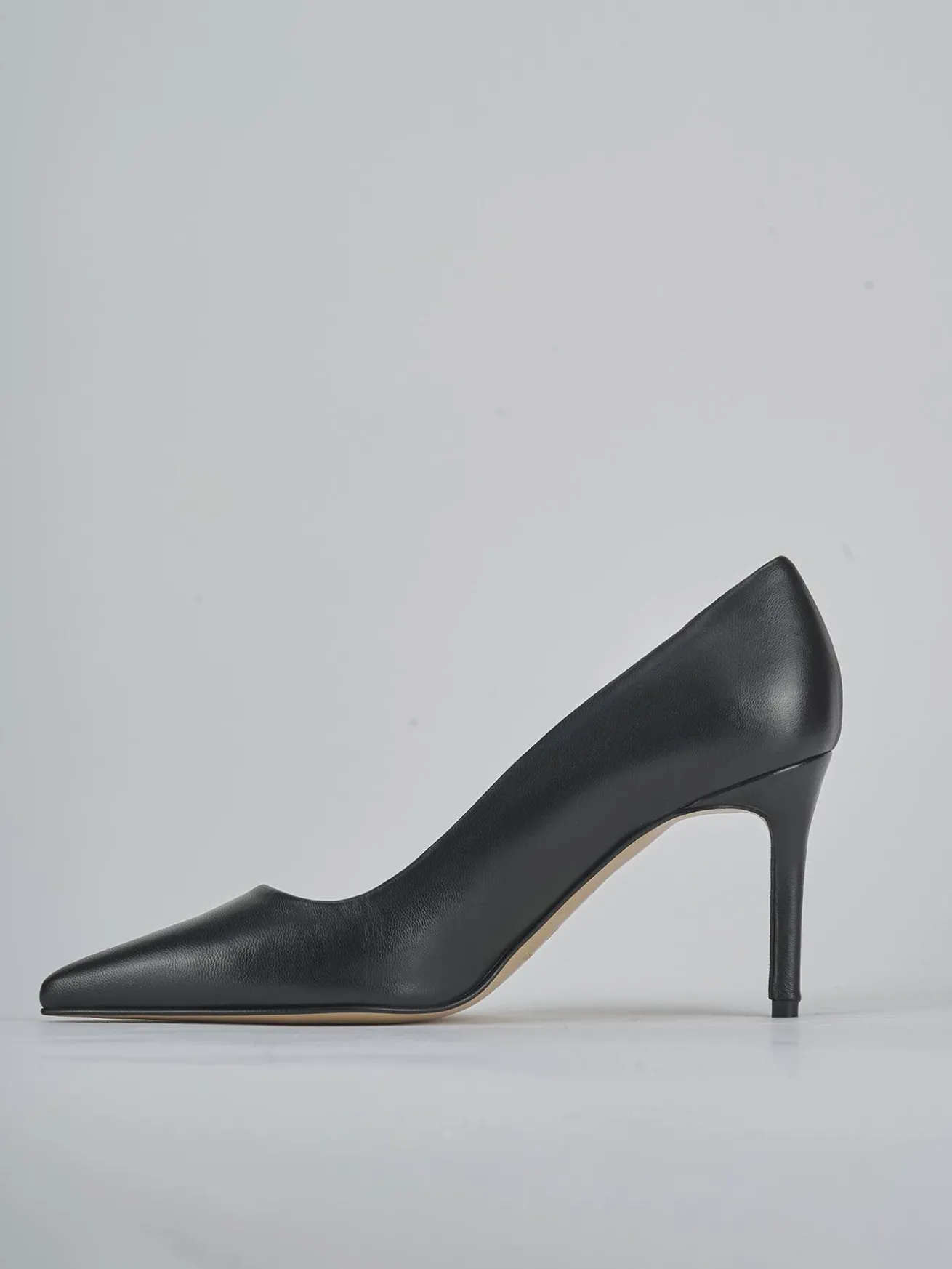 Décolleté tacco 7cm pelle nero
