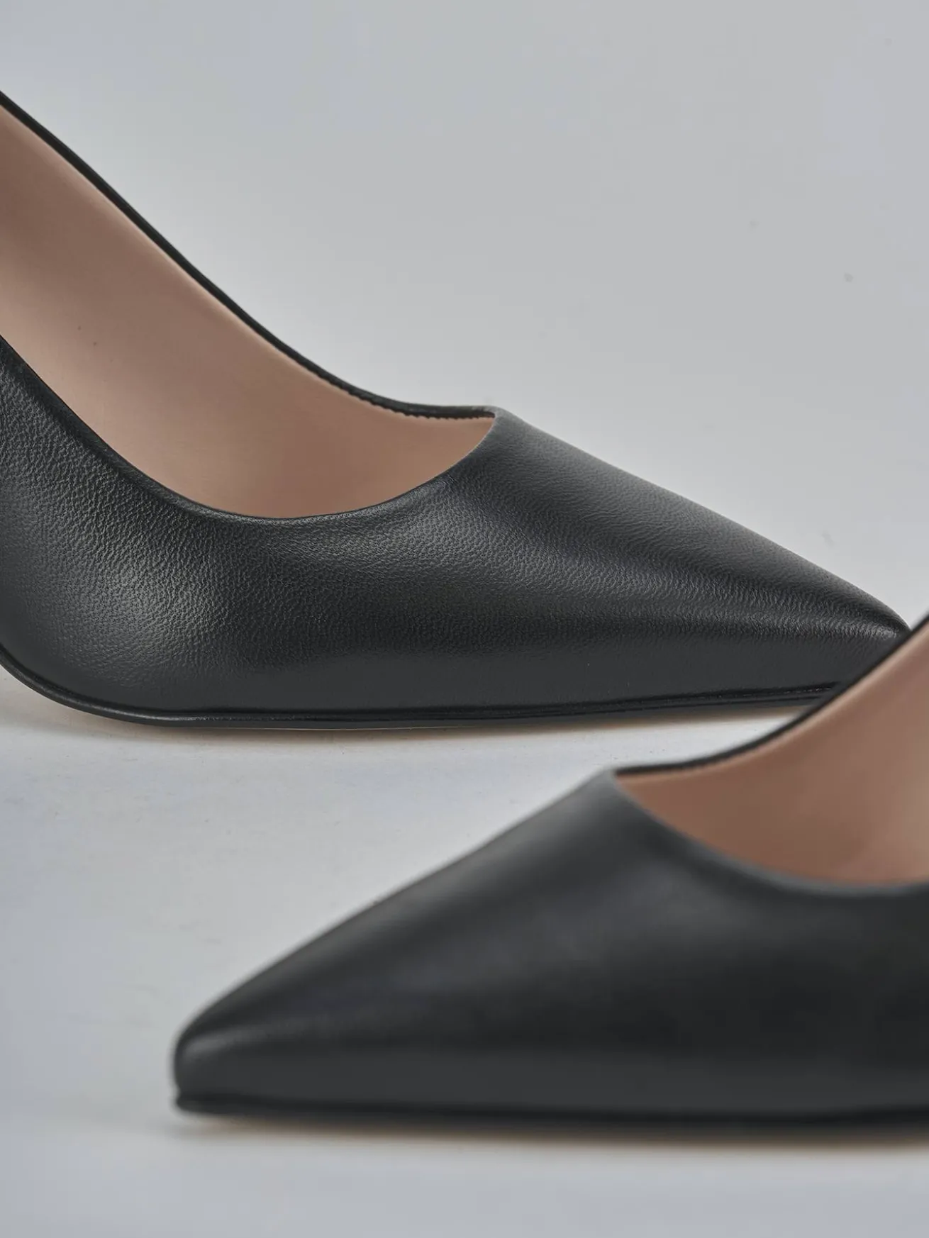 Décolleté tacco 7cm pelle nero