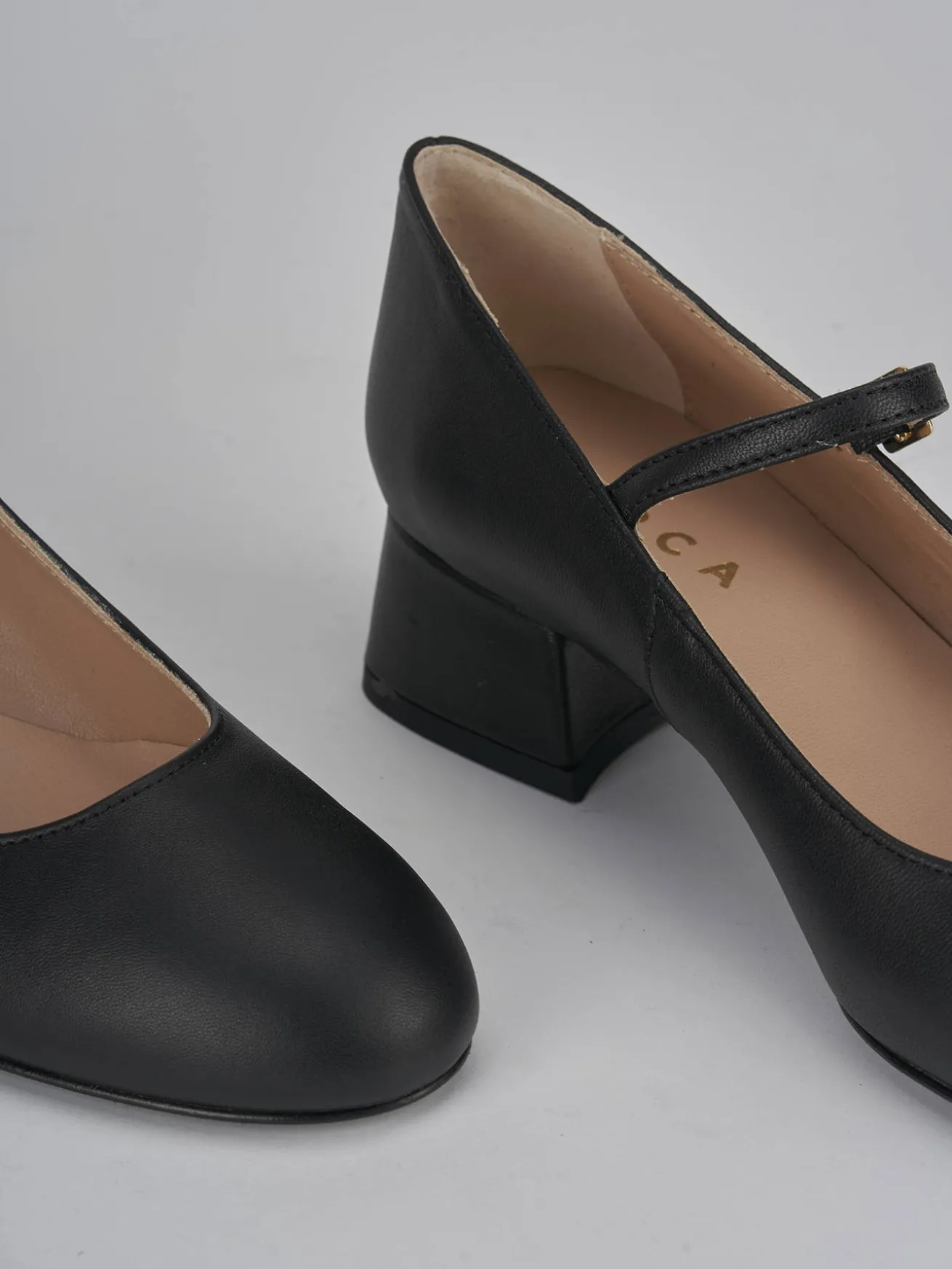 Décolleté tacco 4cm pelle nero