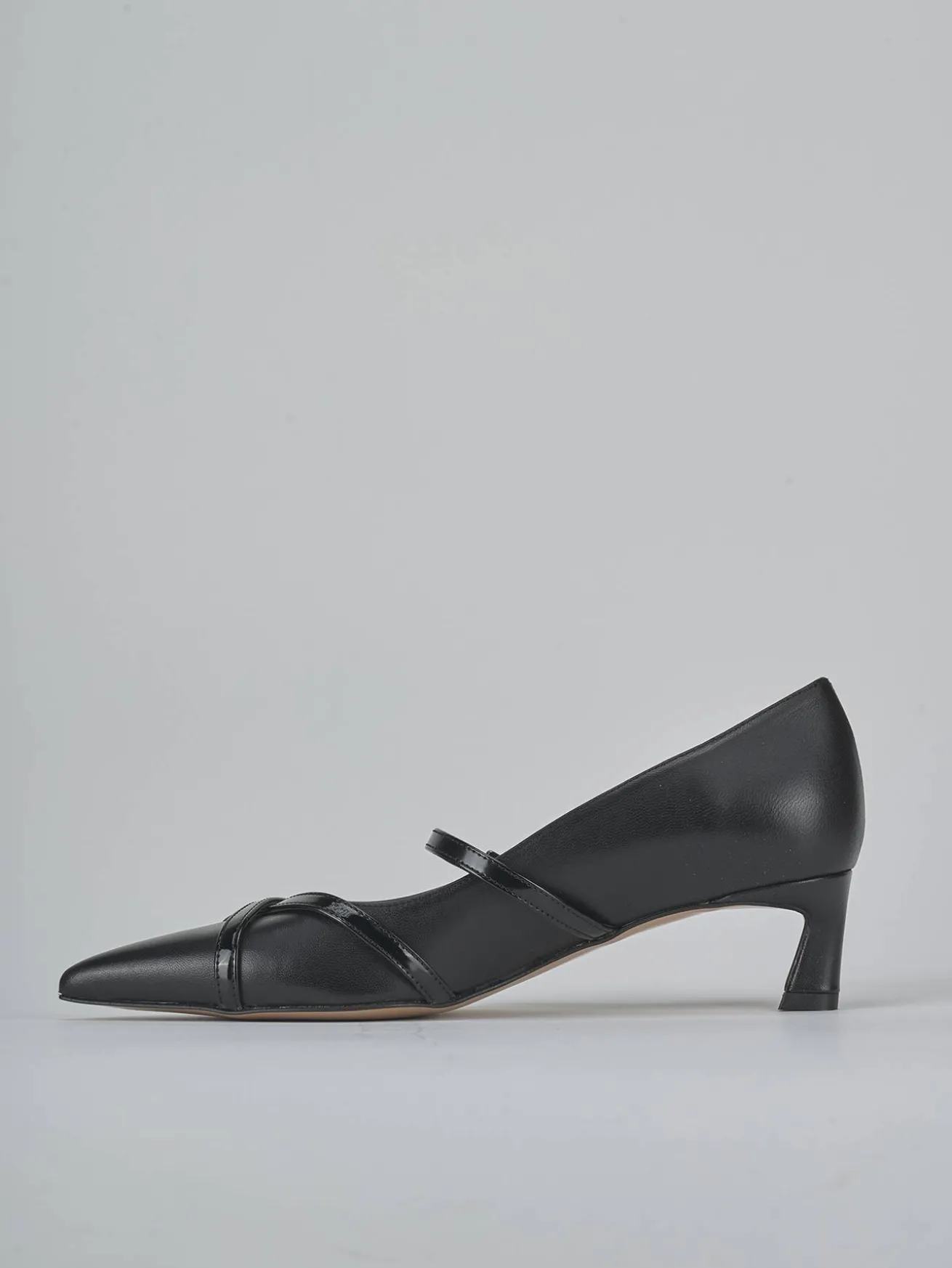 Décolleté tacco 5cm pelle nero