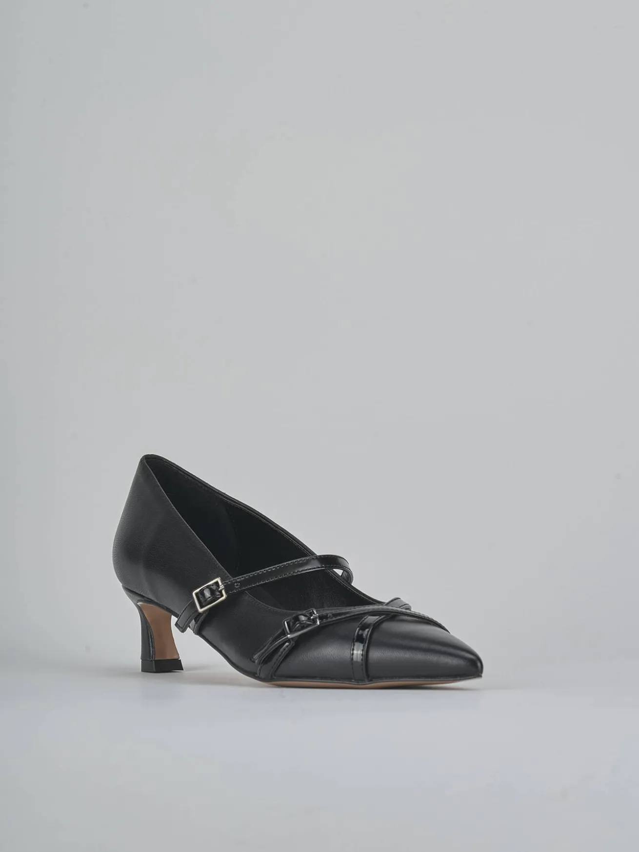 Décolleté tacco 5cm pelle nero