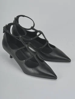 Décolleté tacco 5cm pelle nero