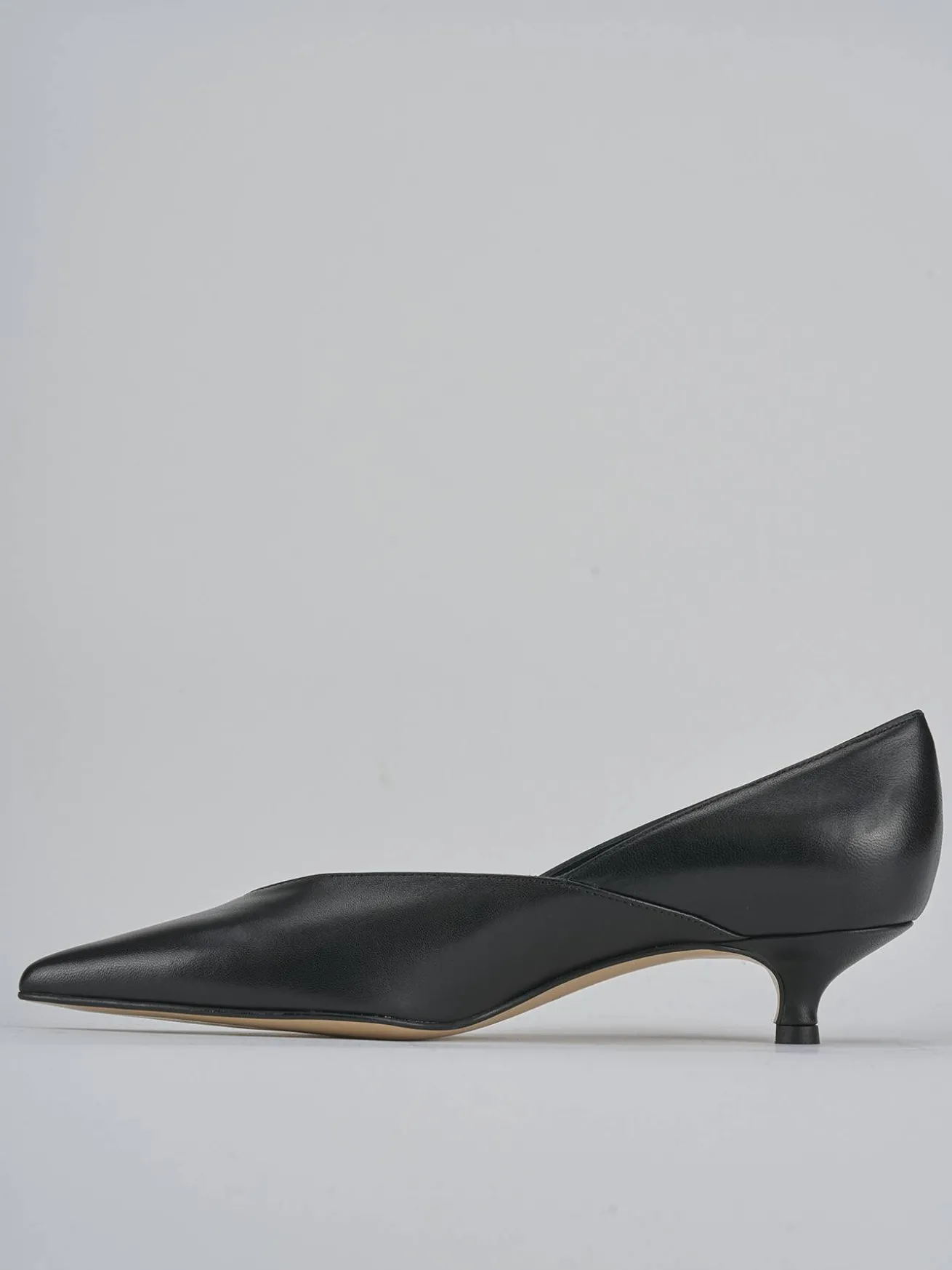 Décolleté tacco 3cm pelle nero