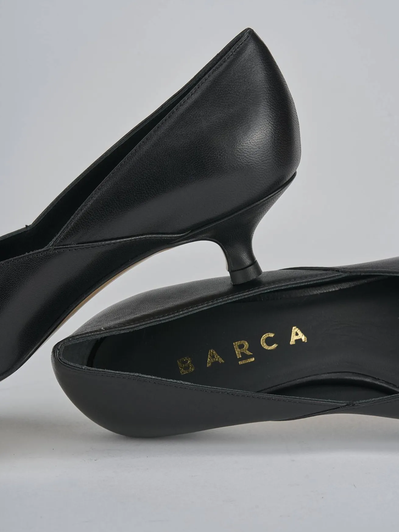 Décolleté tacco 3cm pelle nero