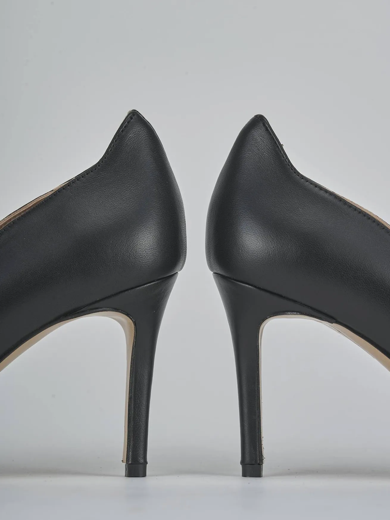 Décolleté tacco 7cm pelle nero