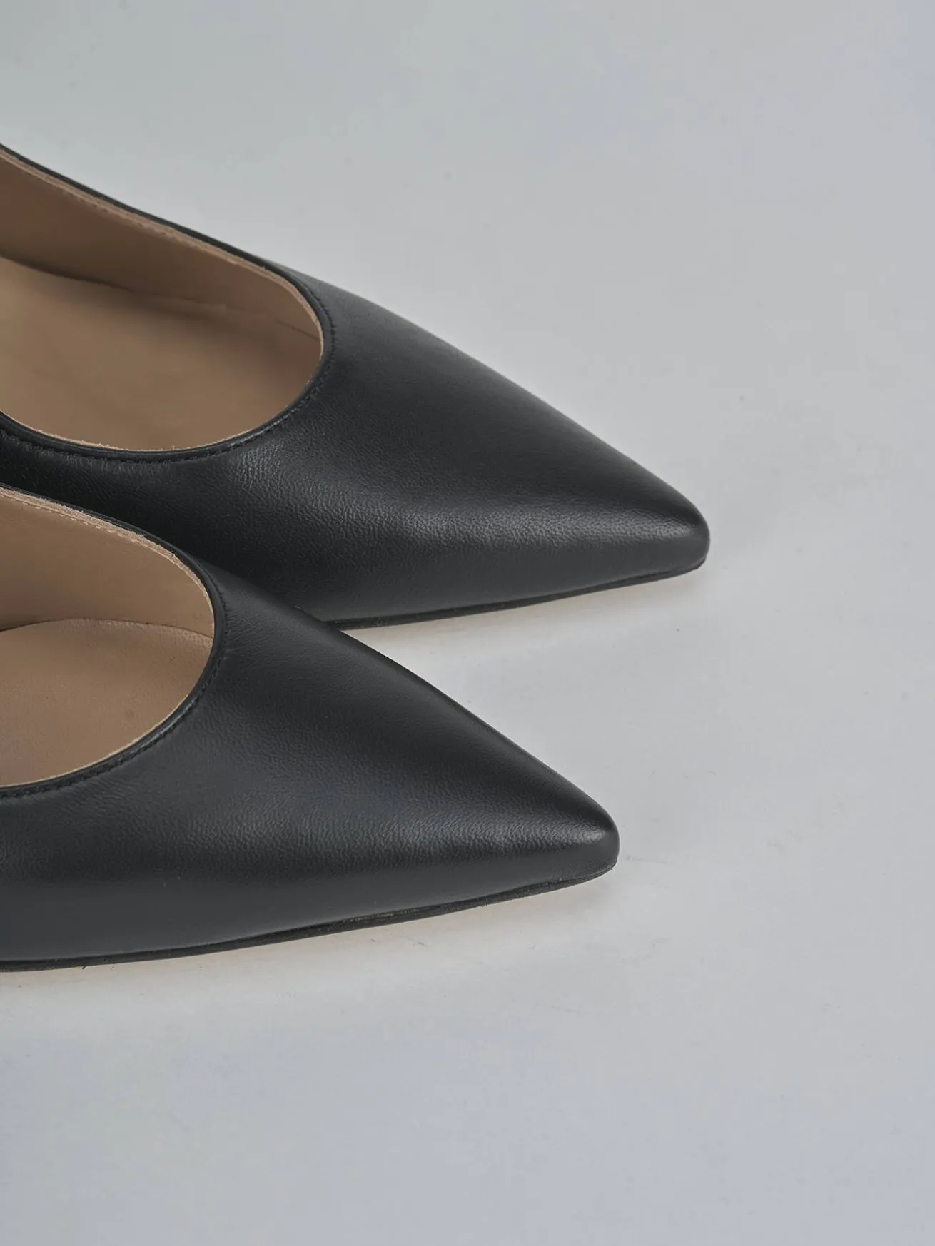 Décolleté tacco 7cm pelle nero