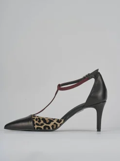 Décolleté tacco 7cm pelle nero