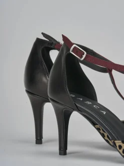 Décolleté tacco 7cm pelle nero