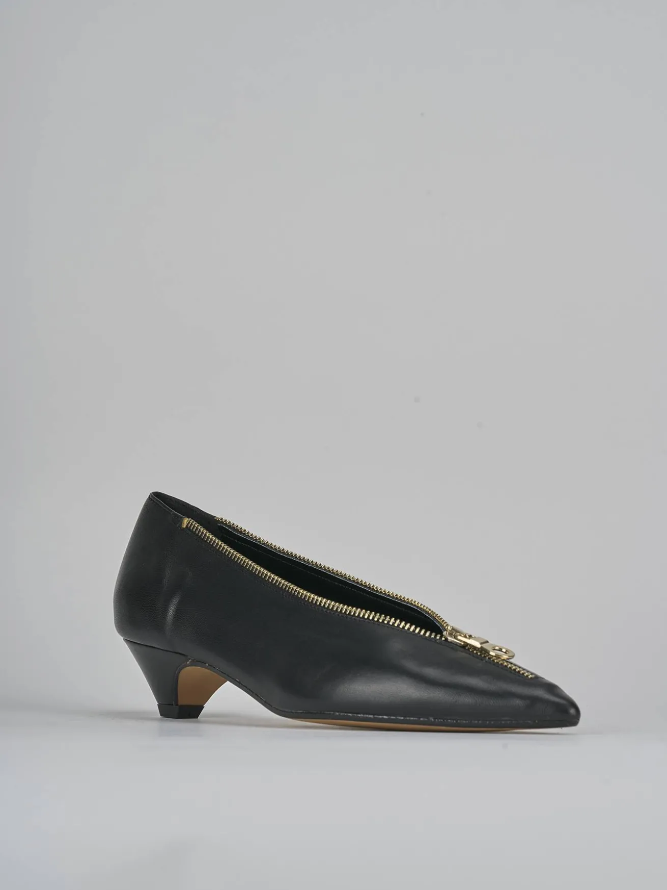 Décolleté tacco 3cm pelle nero