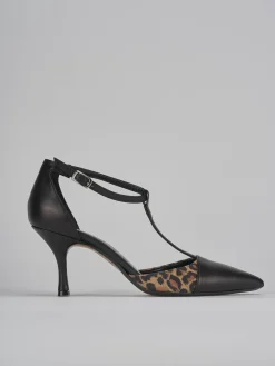 Décolleté tacco 7cm pelle nero