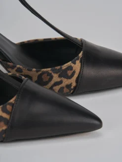 Décolleté tacco 7cm pelle nero