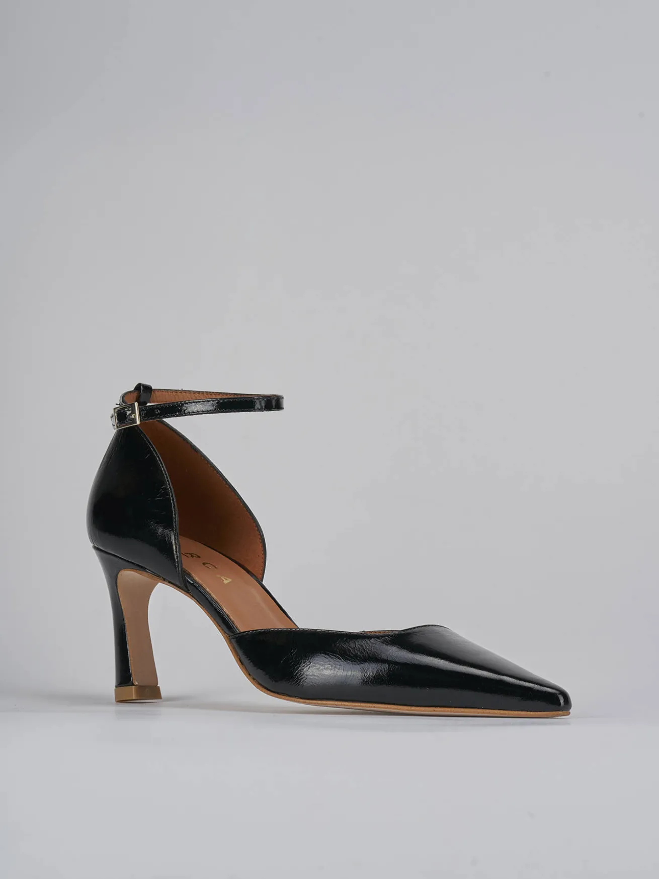 Décolleté tacco 6cm pelle nero