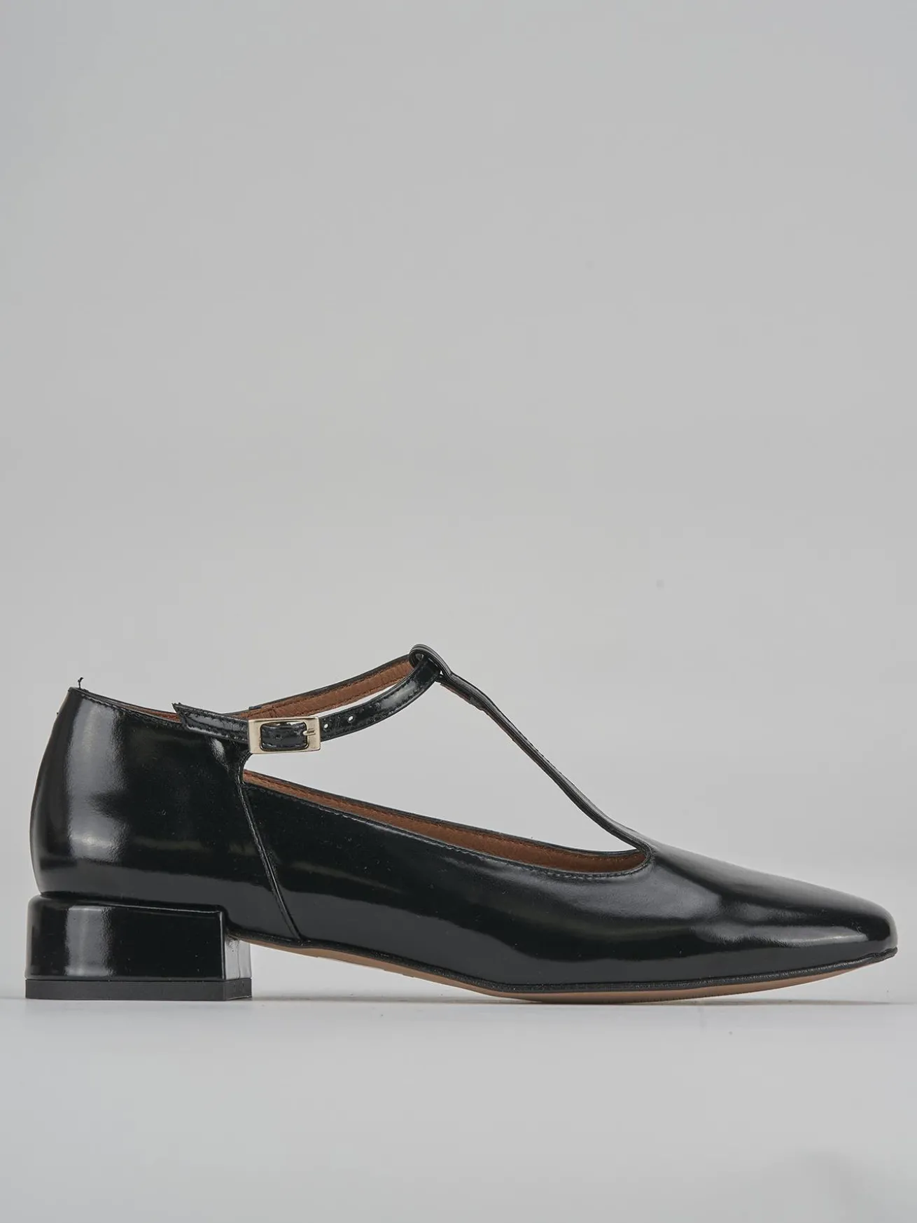 Décolleté tacco 3cm pelle nero