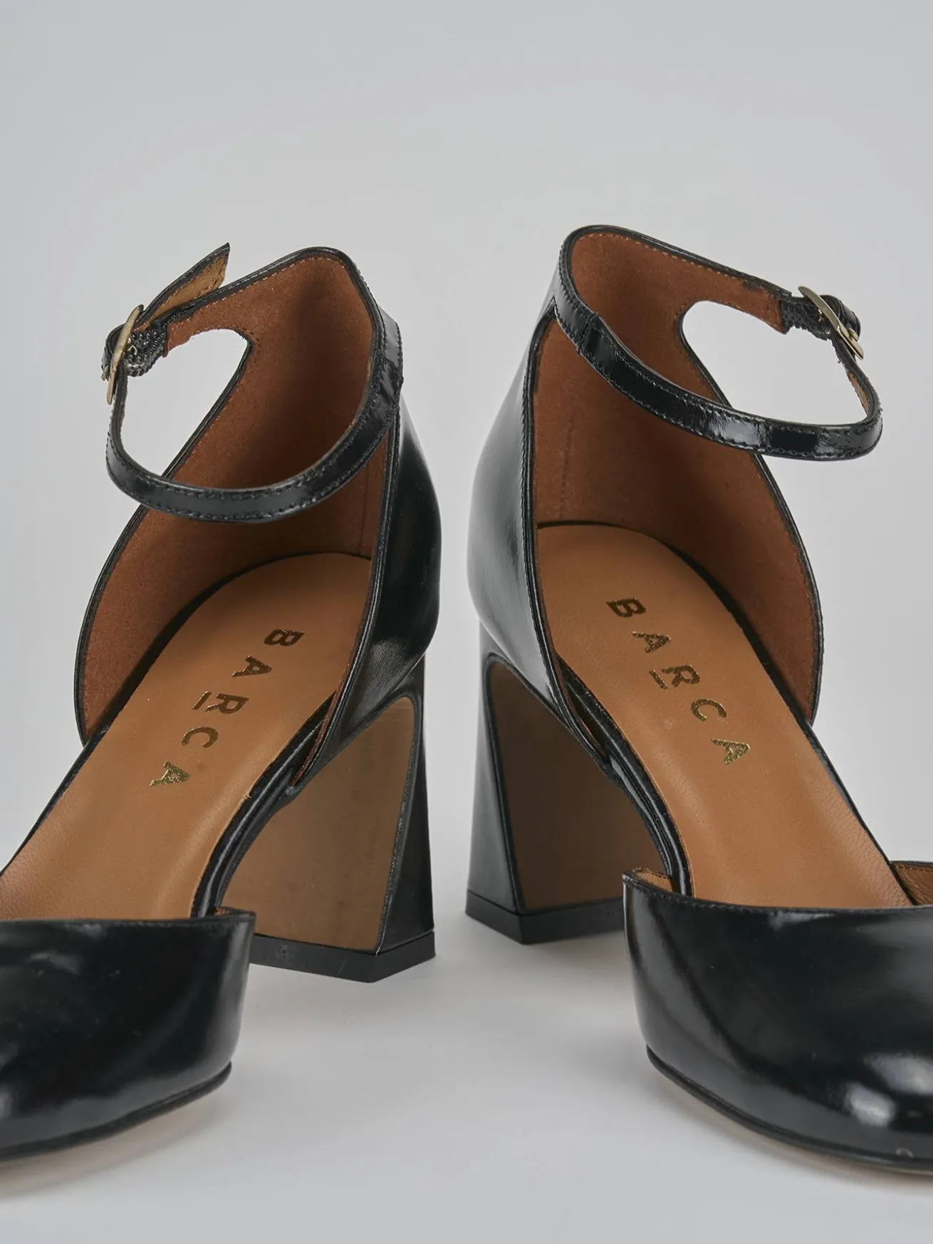 Décolleté tacco 7cm pelle nero