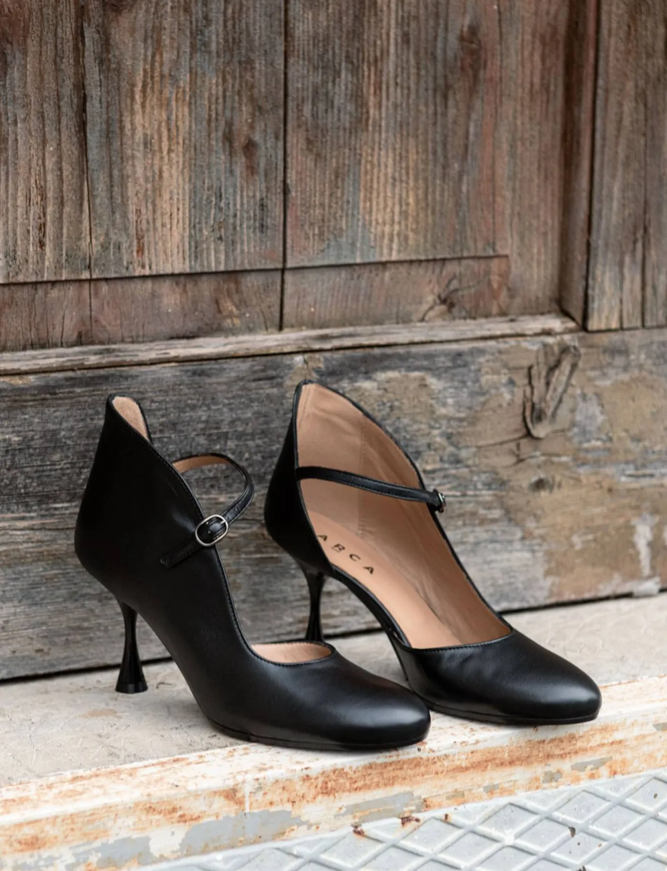 Décolleté tacco 8cm pelle nero