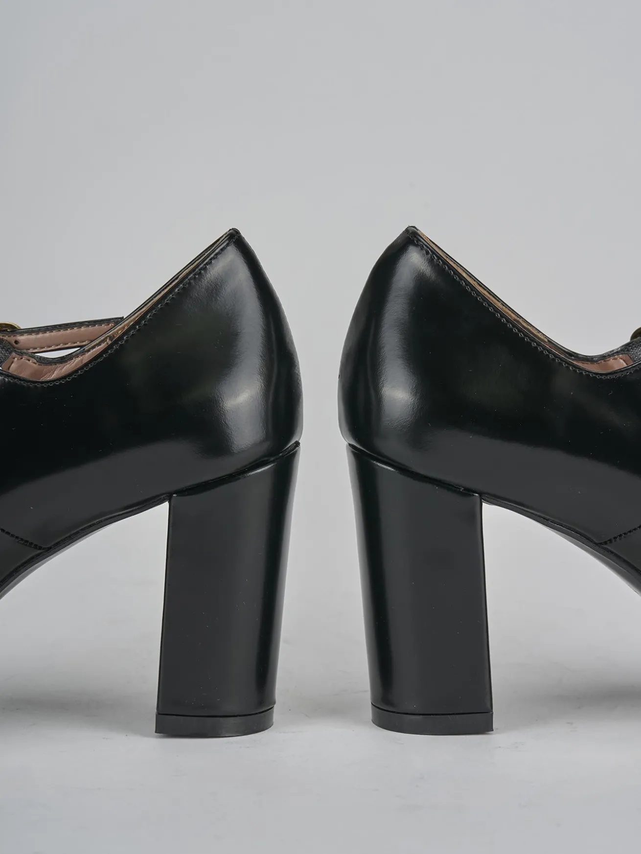 Décolleté tacco 8cm pelle nero