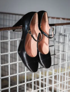 Décolleté tacco 8cm pelle nero