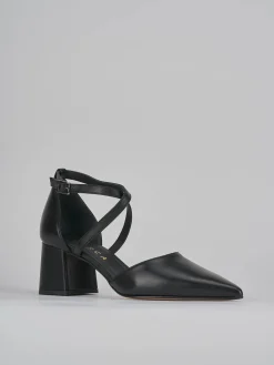 Décolleté tacco 5cm pelle nero