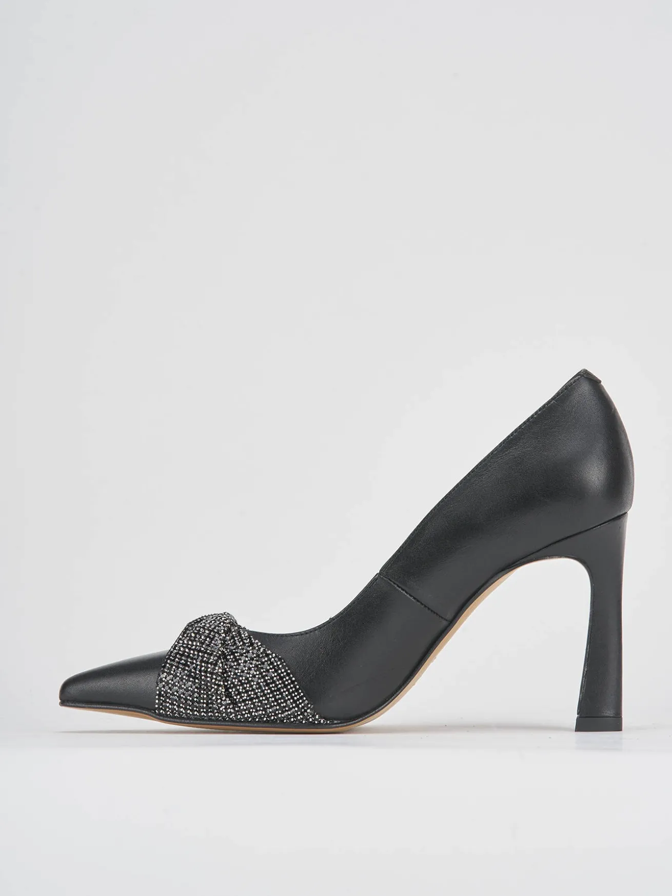 Décolleté tacco 9cm pelle nero