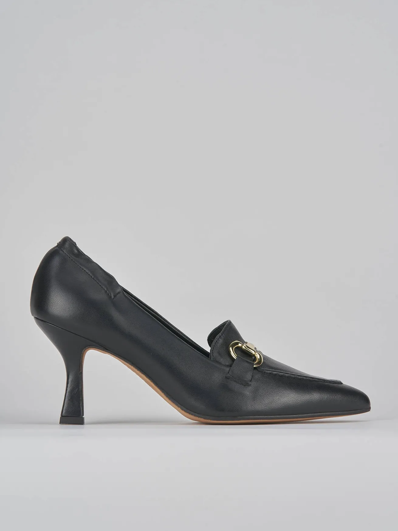 Décolleté tacco 7cm pelle nero