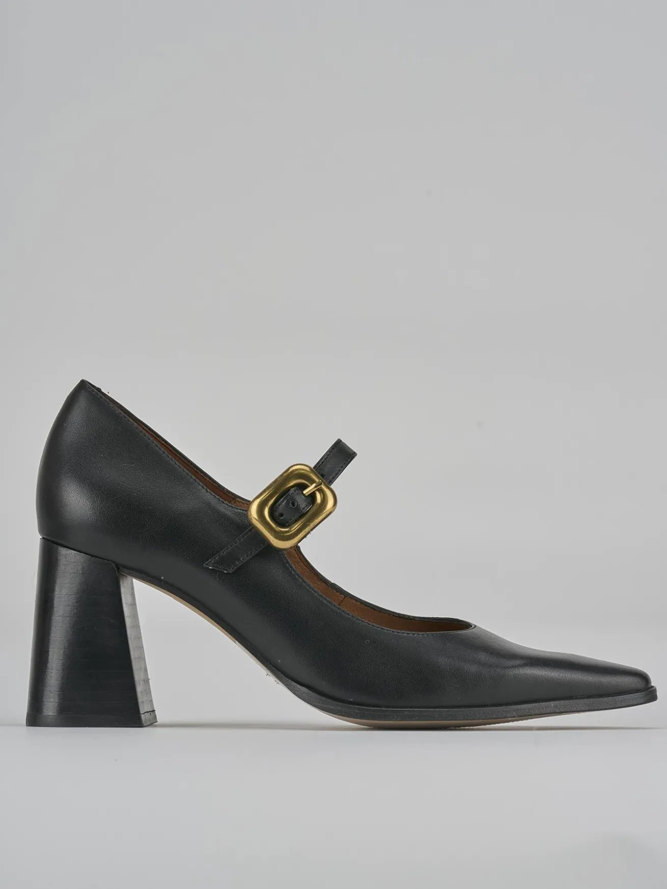 Décolleté tacco 7cm pelle nero