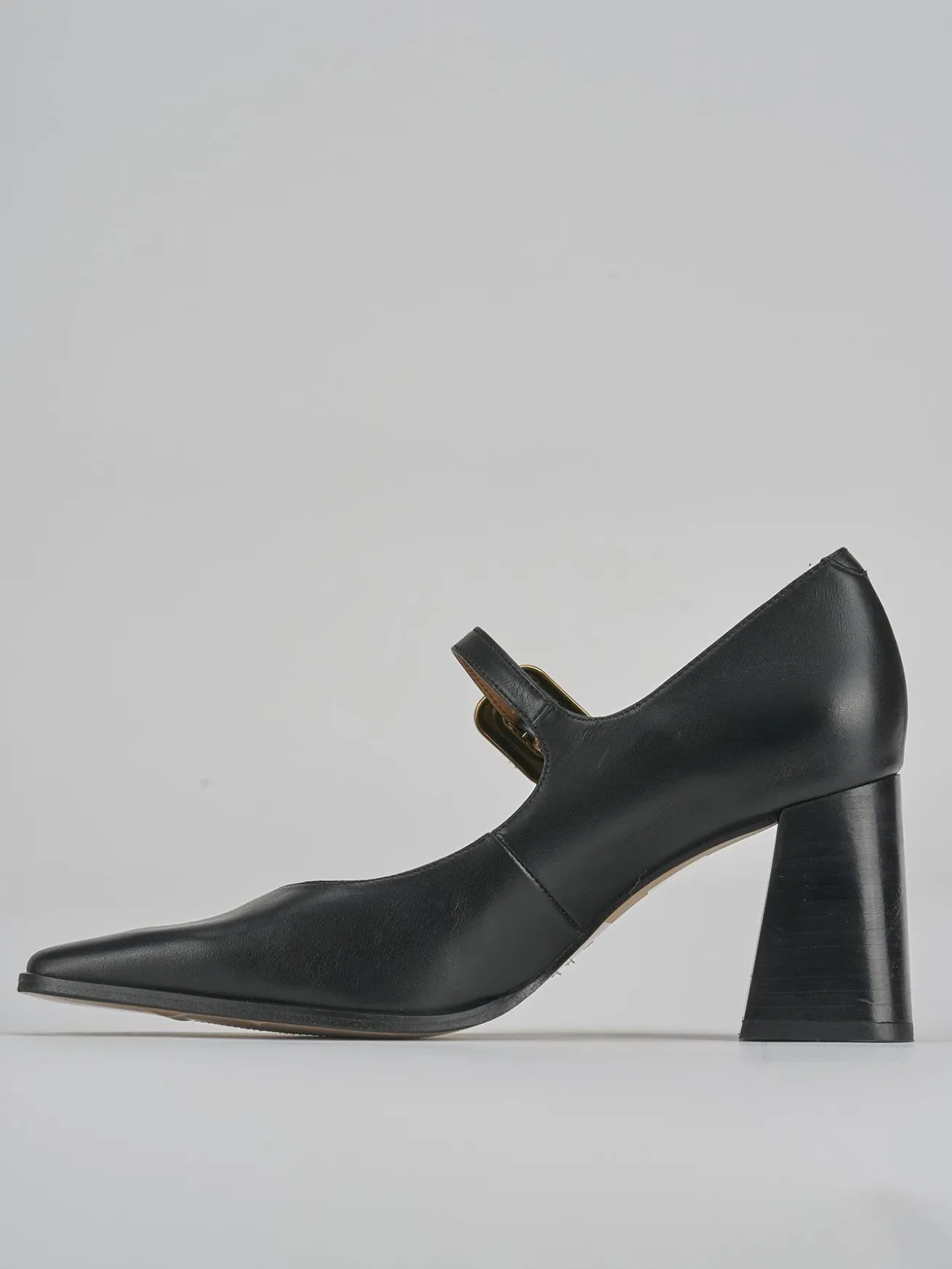 Décolleté tacco 7cm pelle nero