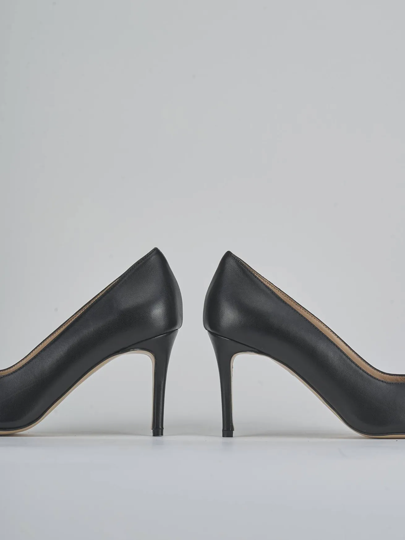 Décolleté tacco 7cm pelle nero