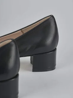 Décolleté tacco 4cm pelle nero