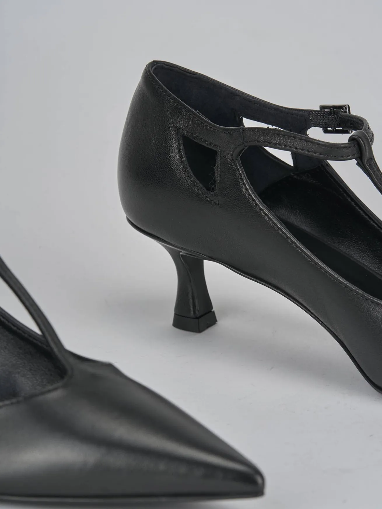 Décolleté tacco 3cm pelle nero