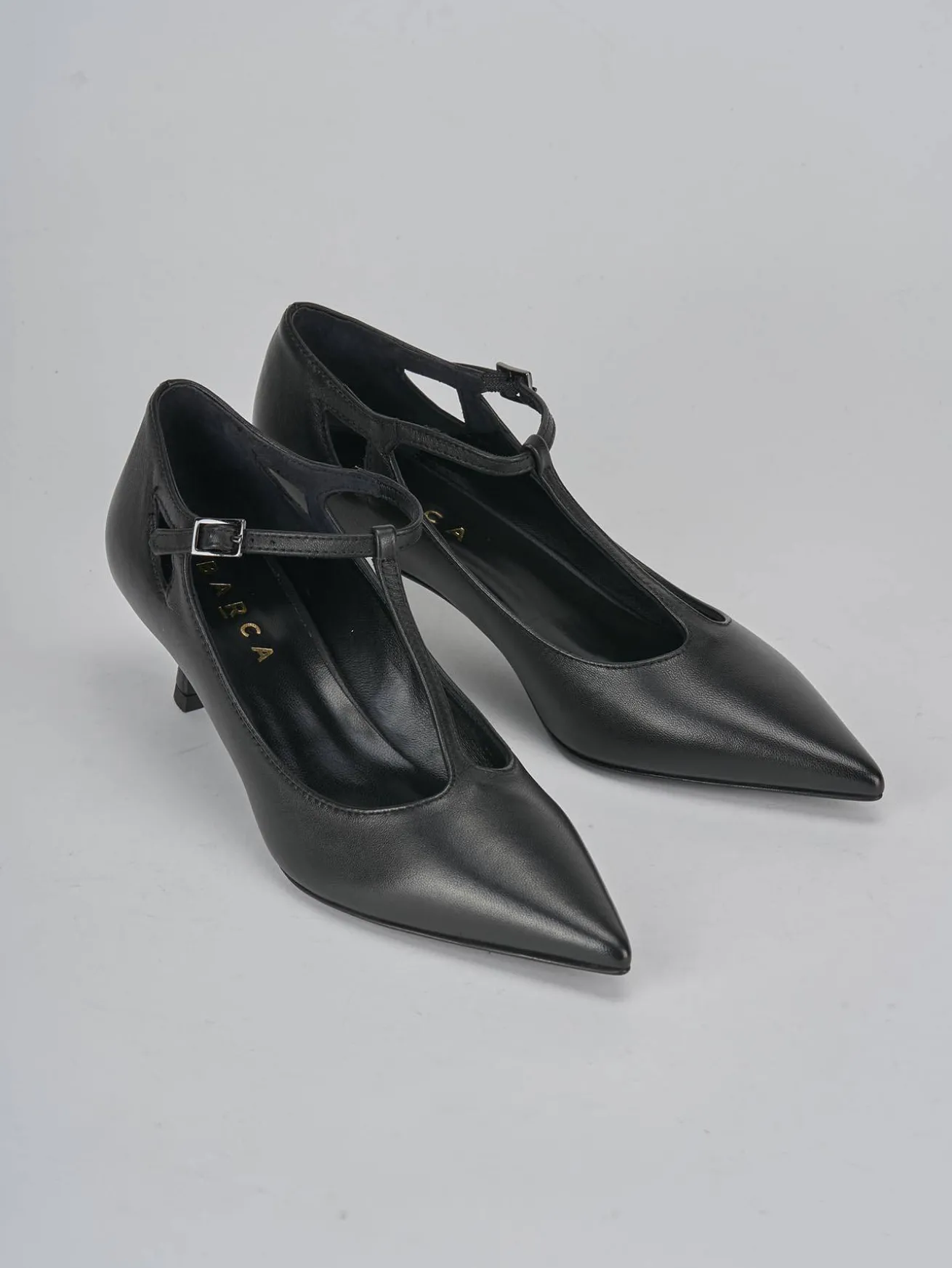 Décolleté tacco 3cm pelle nero