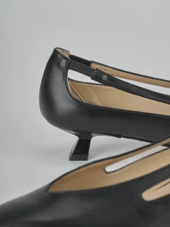 Décolleté tacco 4cm pelle nero