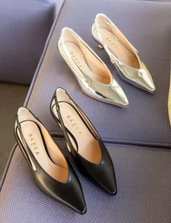 Décolleté tacco 4cm pelle nero