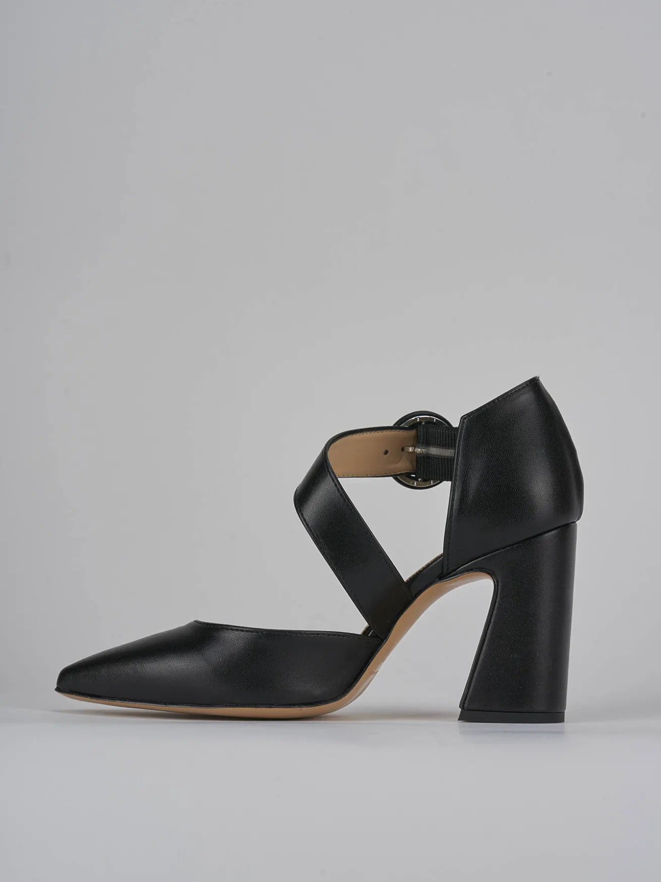 Décolleté tacco 9cm pelle nero