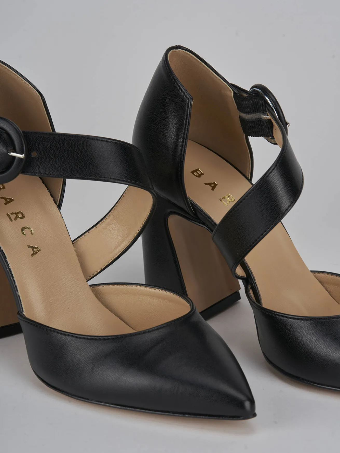 Décolleté tacco 9cm pelle nero