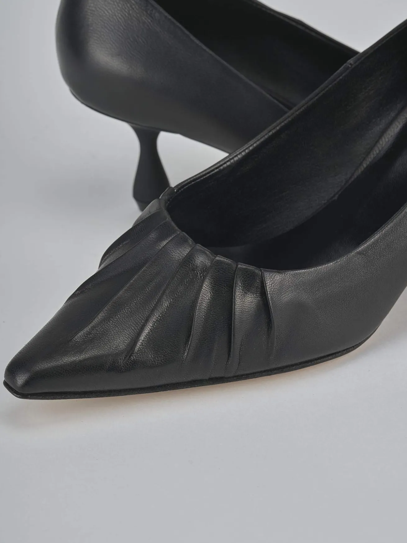 Décolleté tacco 6cm pelle nero