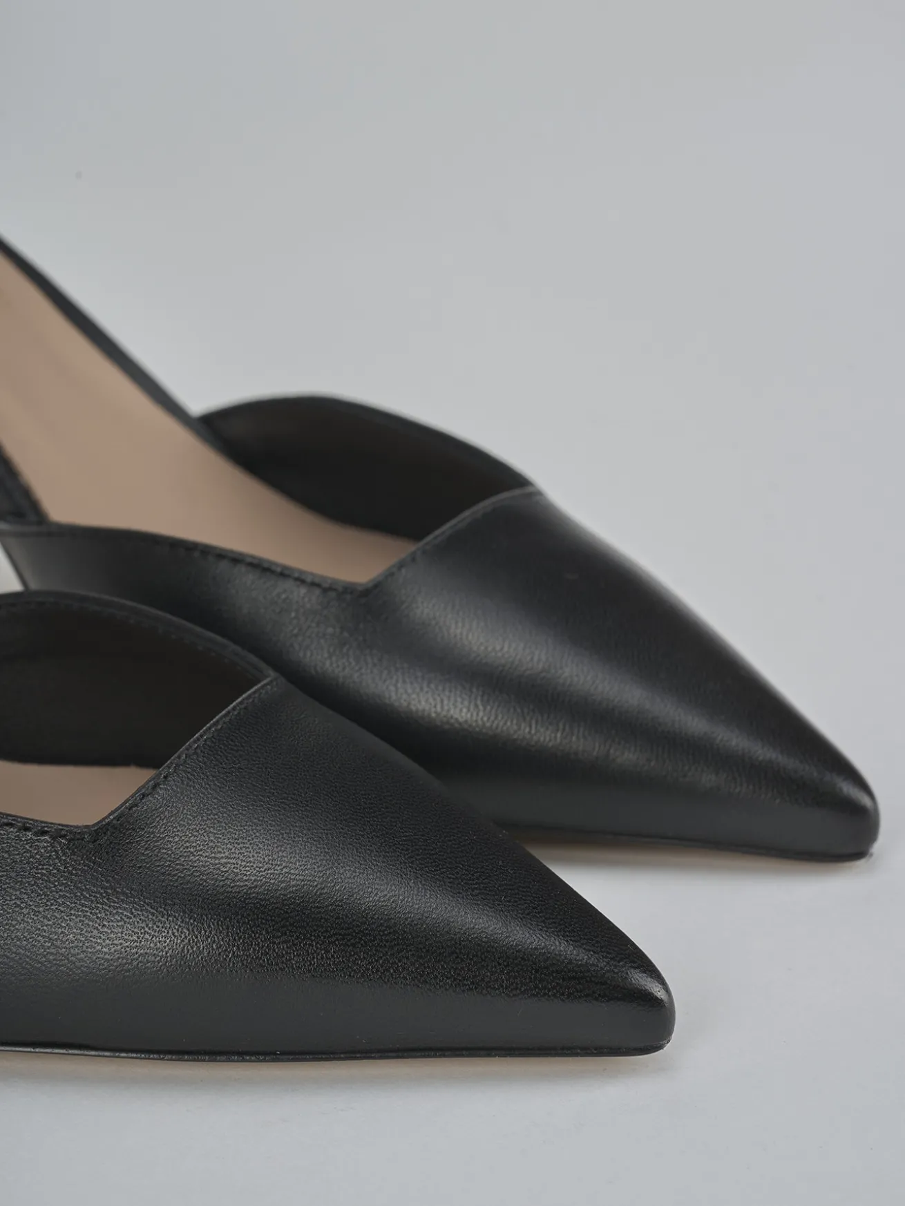 Décolleté tacco 8cm pelle nero