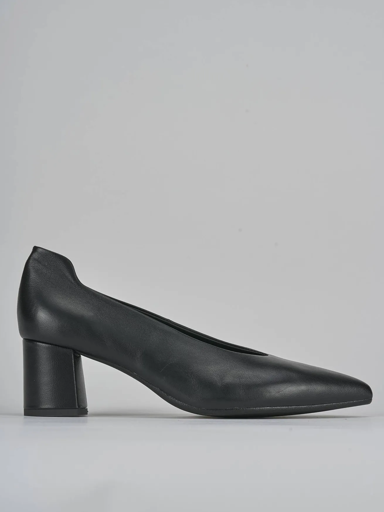 Décolleté tacco 5cm pelle nero