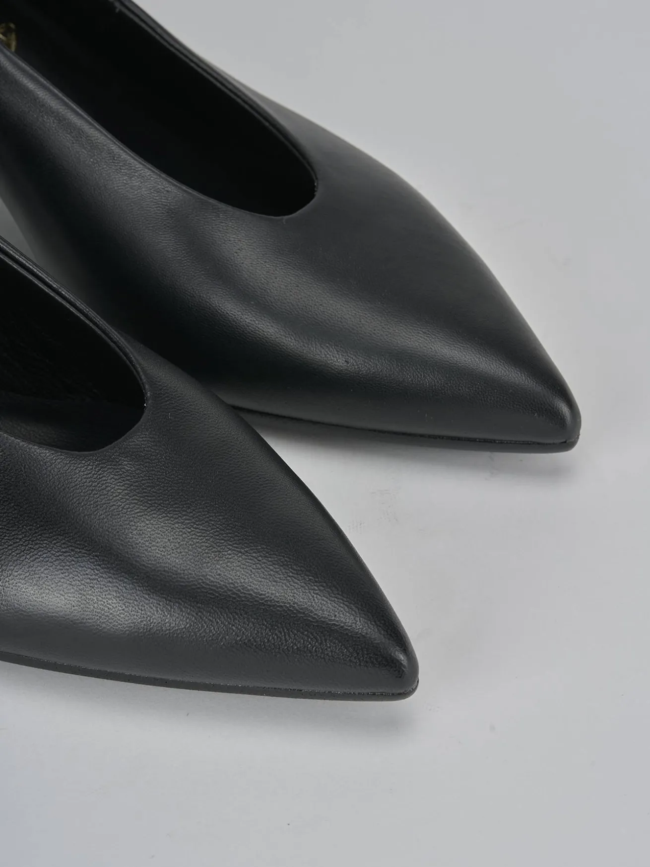 Décolleté tacco 5cm pelle nero