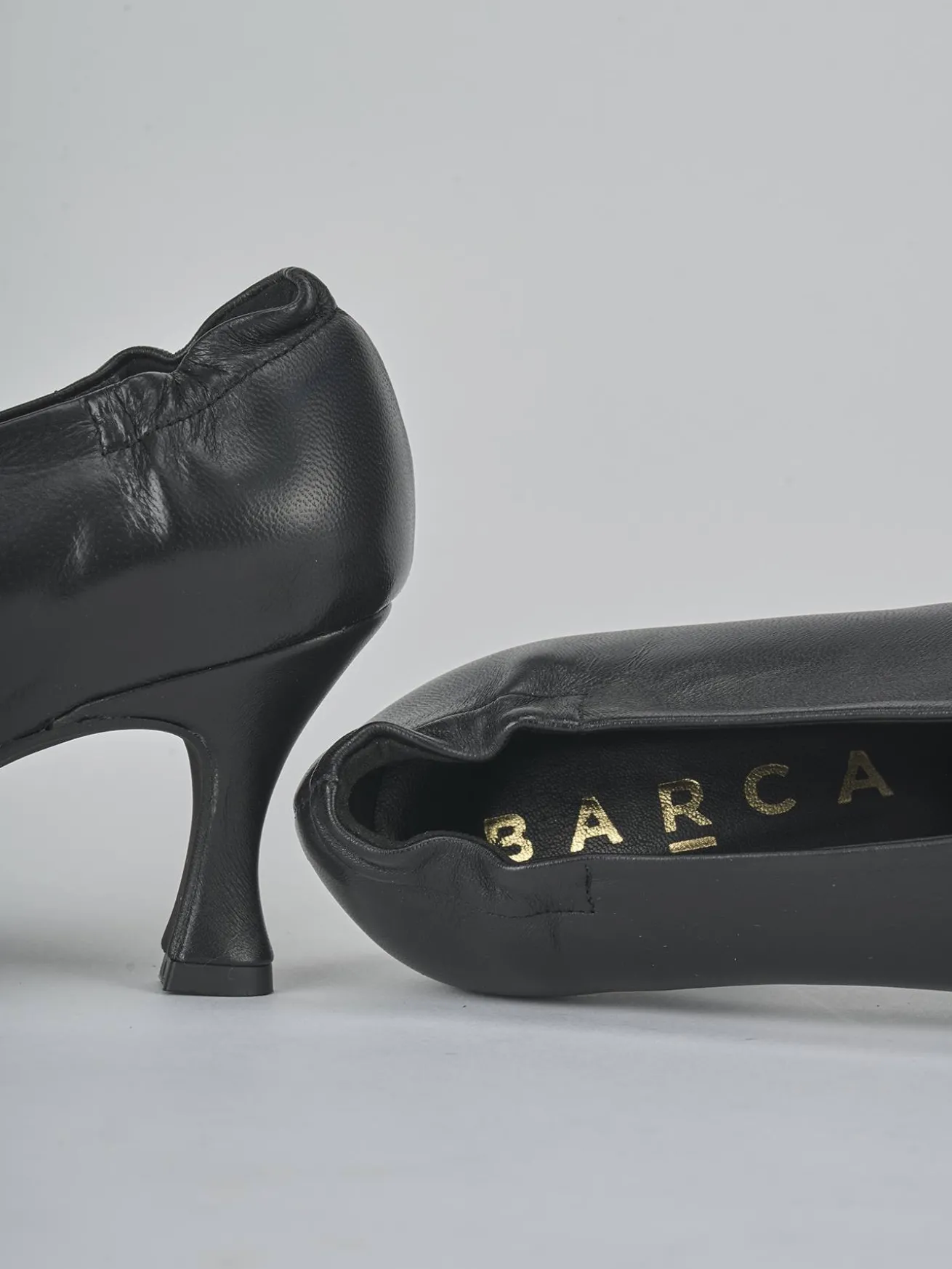 Décolleté tacco 7cm pelle nero