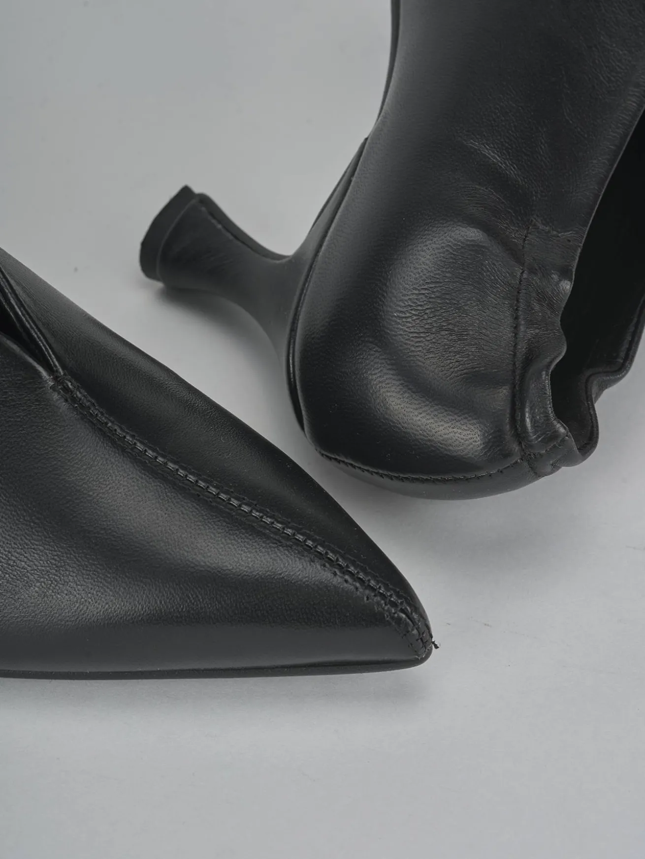 Décolleté tacco 7cm pelle nero