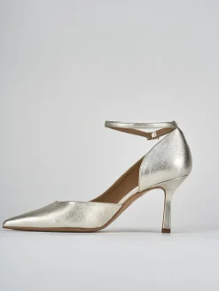 Décolleté tacco 7cm pelle oro