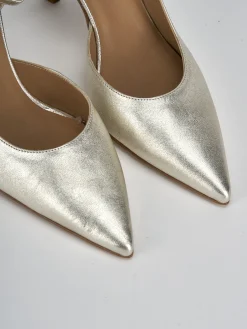 Décolleté tacco 7cm pelle oro